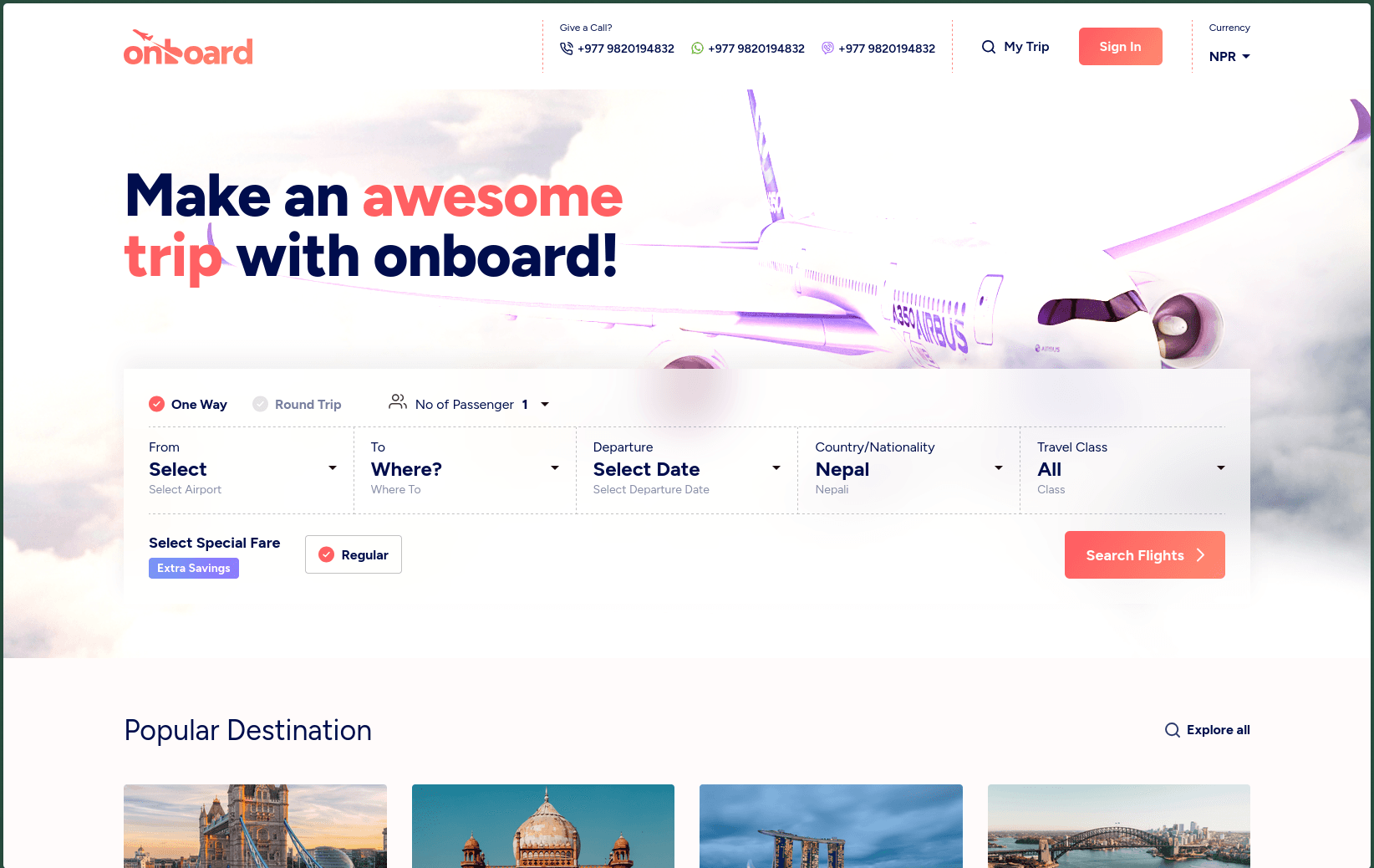 Esumegh - Flight Booking Platform