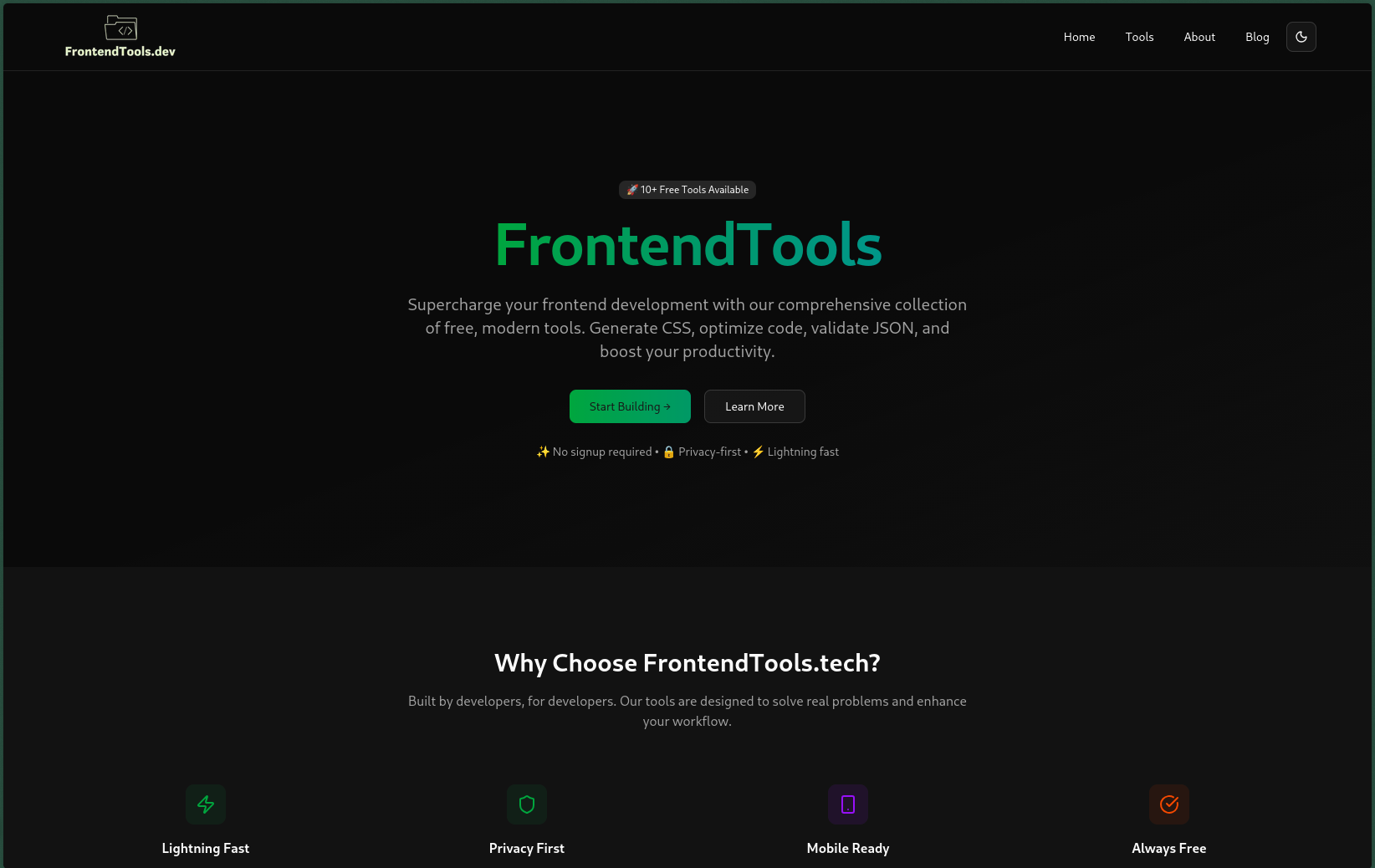Frontendtools - Frontend Tools Collection